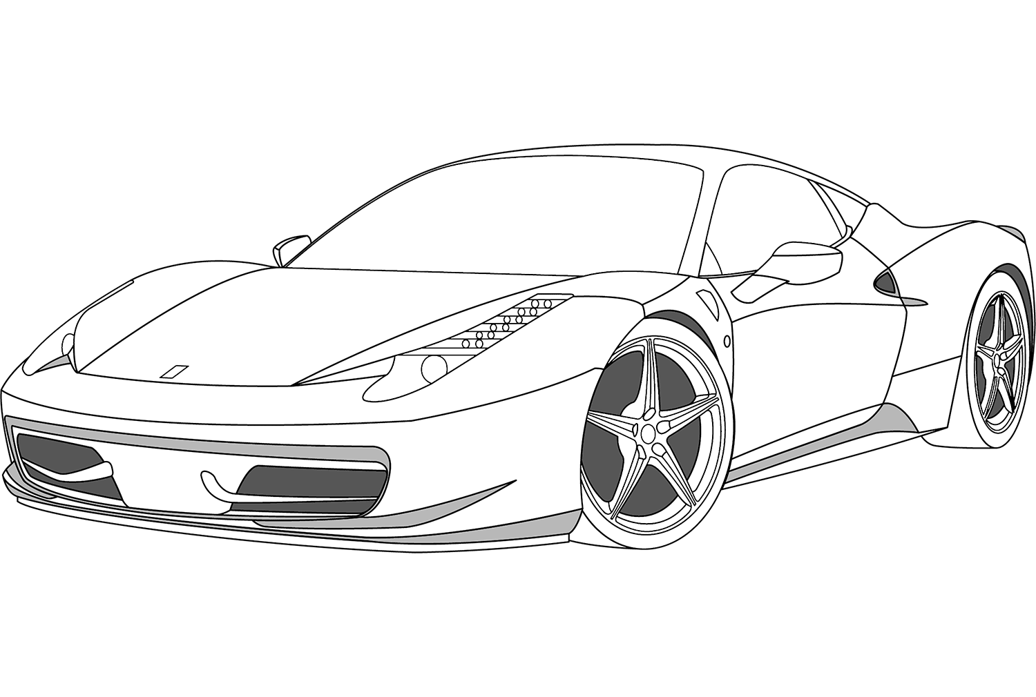 Ferrari Boyama Sayfası