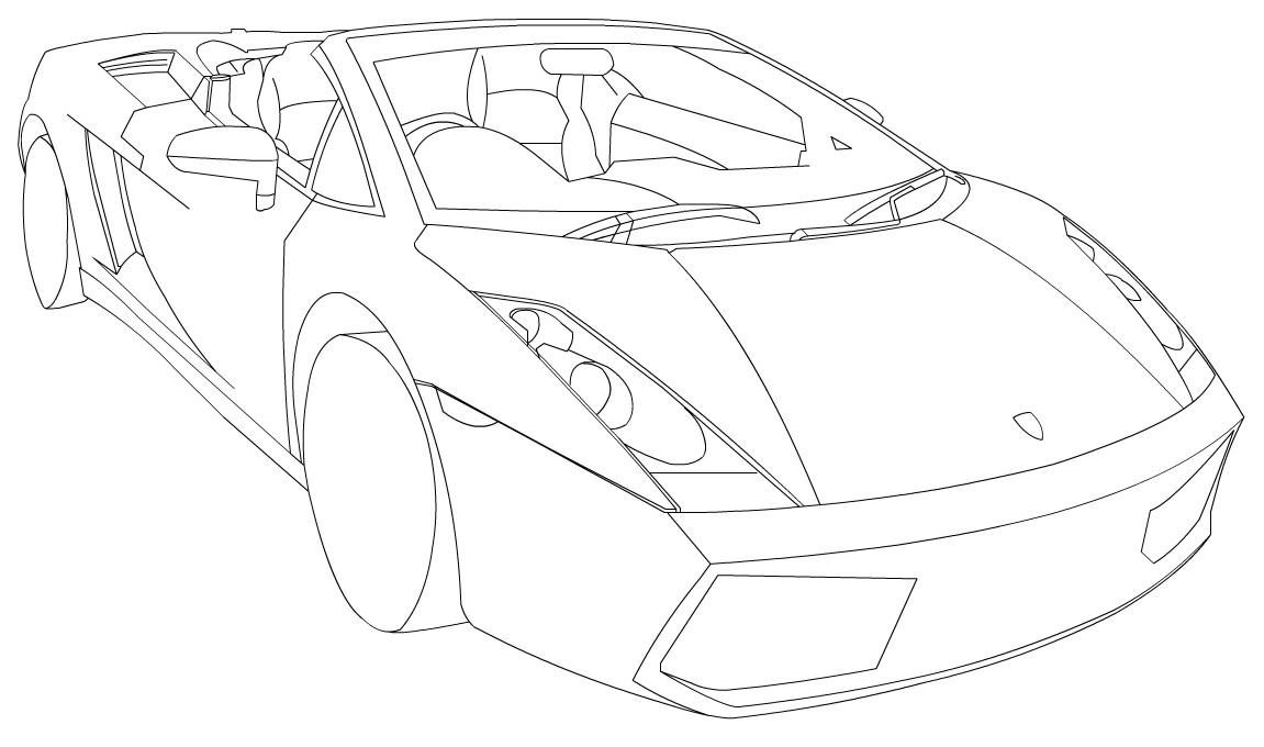 Lamborghini Boyama Sayfası