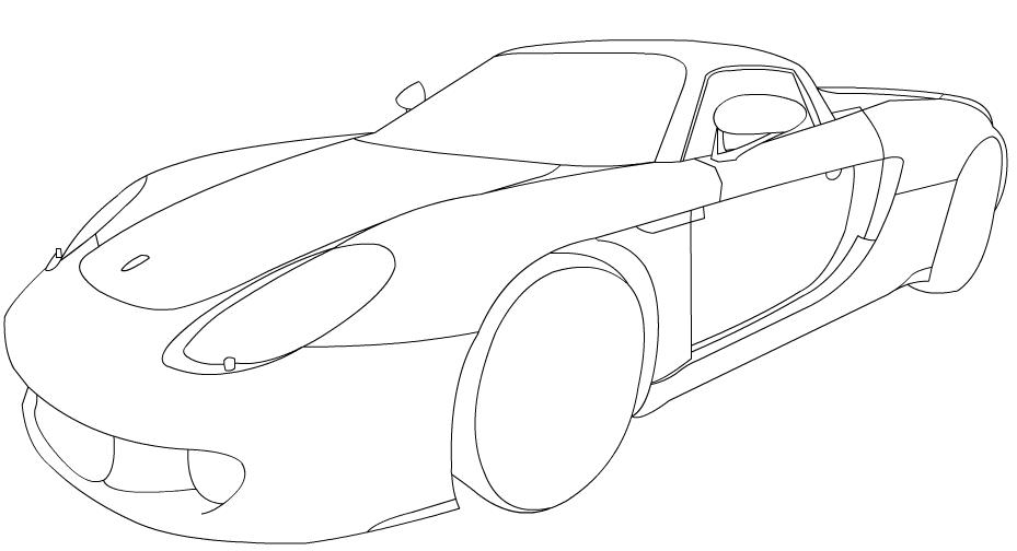 Porsche Boyama Sayfası