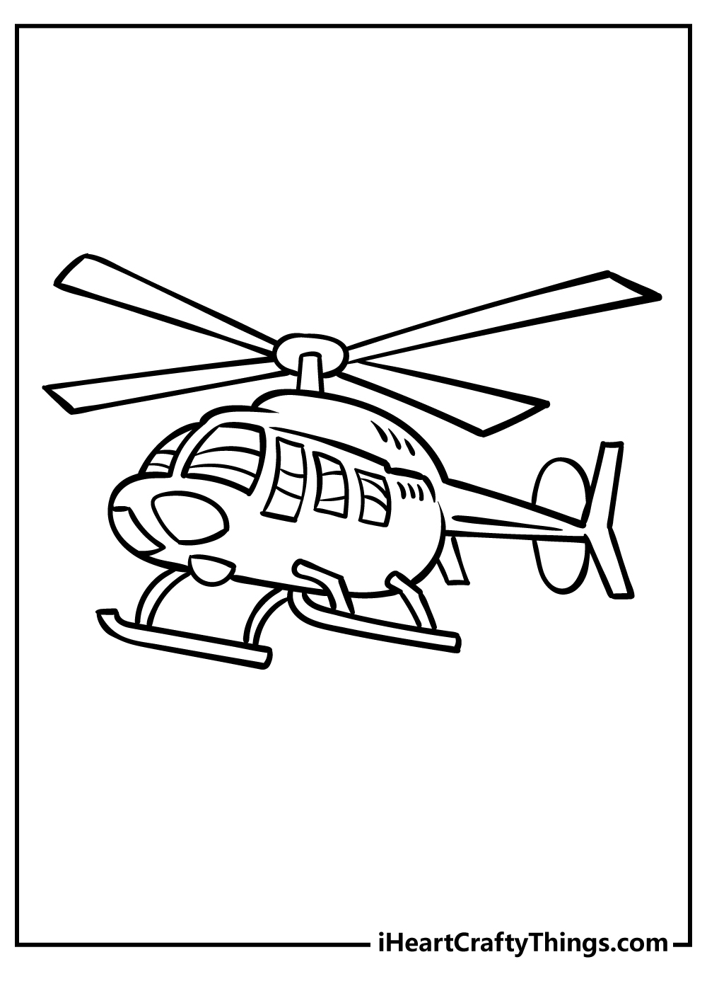Helikopter Boyama Sayfası