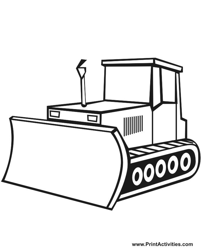 Buldozer Boyama Sayfası
