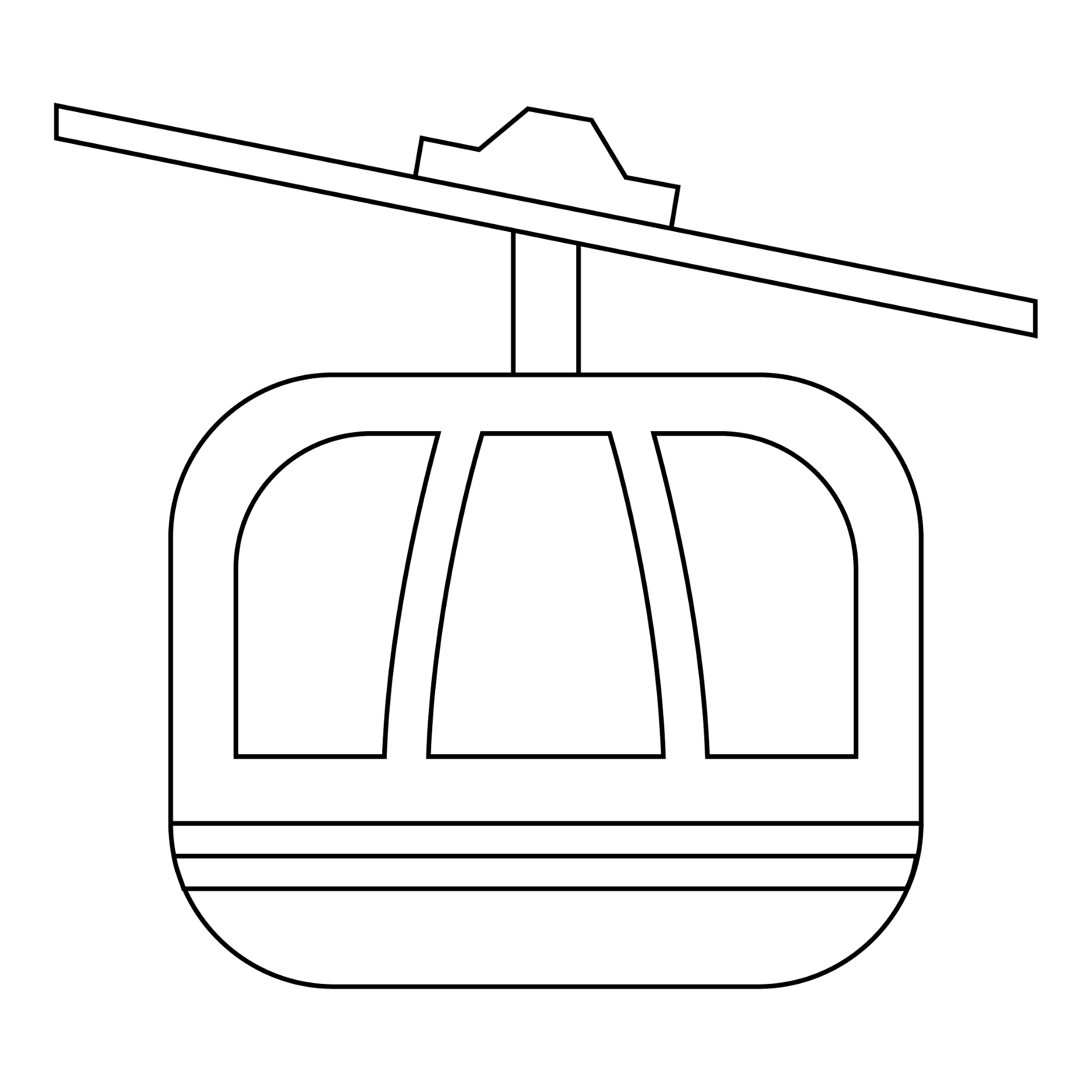 Teleferik Boyama Sayfası