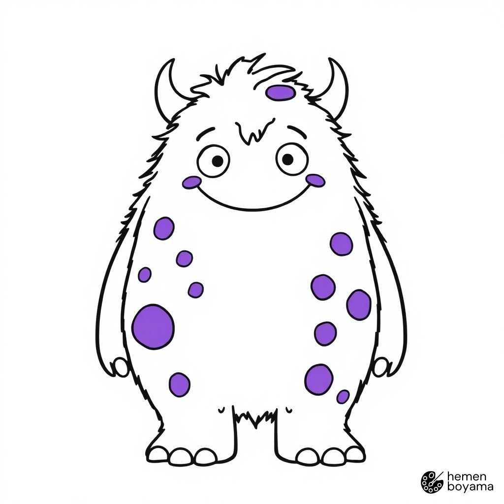 Canavar Sulley Boyama Sayfası