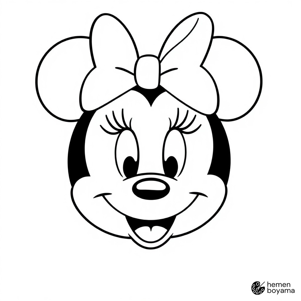 Minnie Mouse Boyama Sayfası