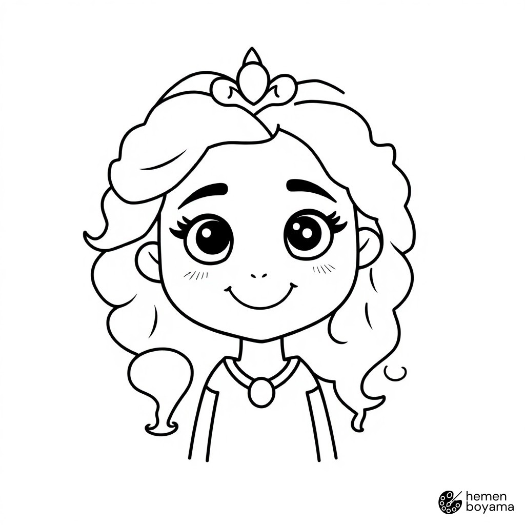 Prenses Merida Boyama Sayfası