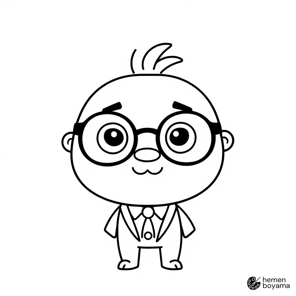 Müdür Brown Boyama Sayfası