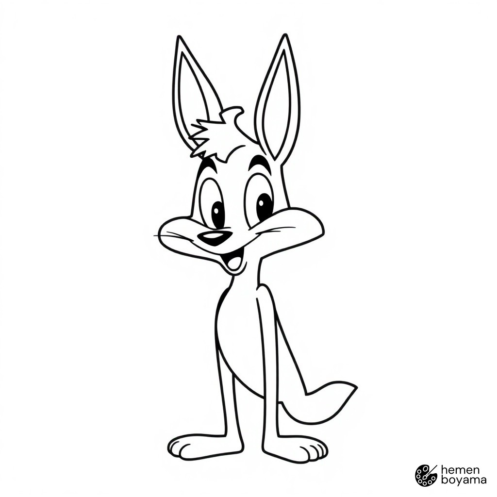 Coyote Dinamiti Boyama Sayfası