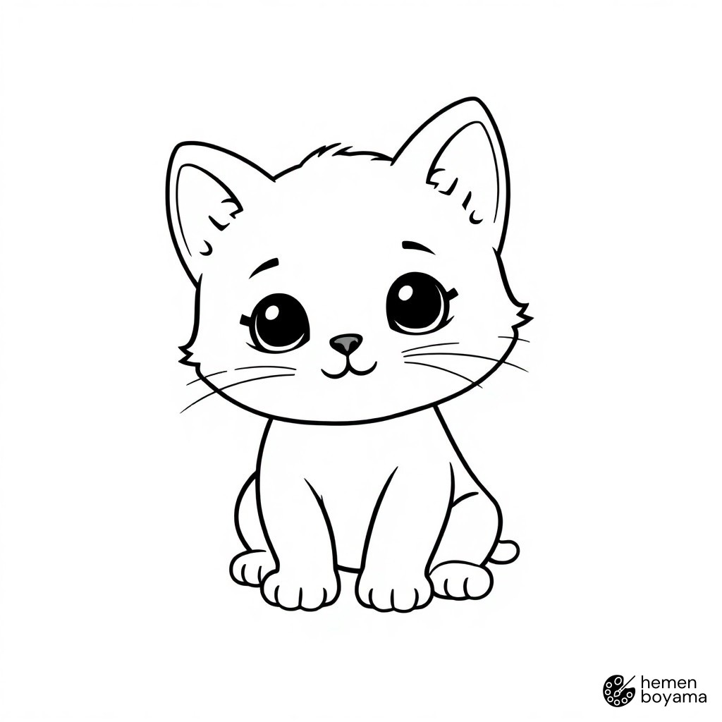Kedi Pussyfoot Boyama Sayfası