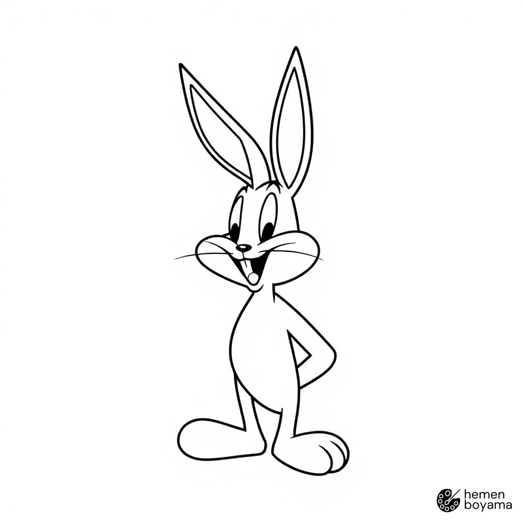 Looney Tunes Logosu Boyama Sayfası