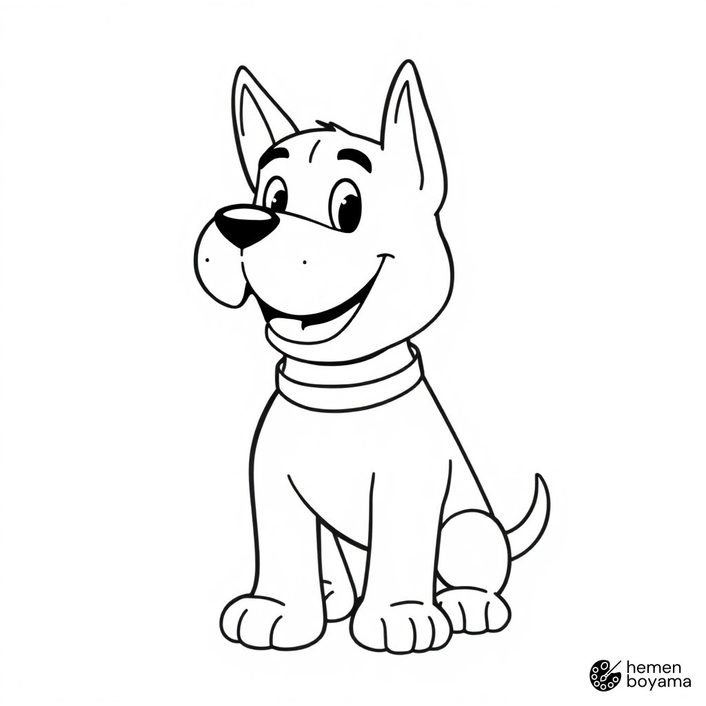 Uzay Köpeği K-9 Boyama Sayfası