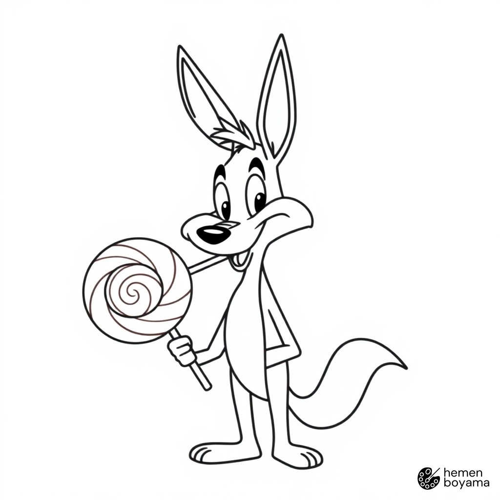 Wile E. Coyote Boyama Sayfası