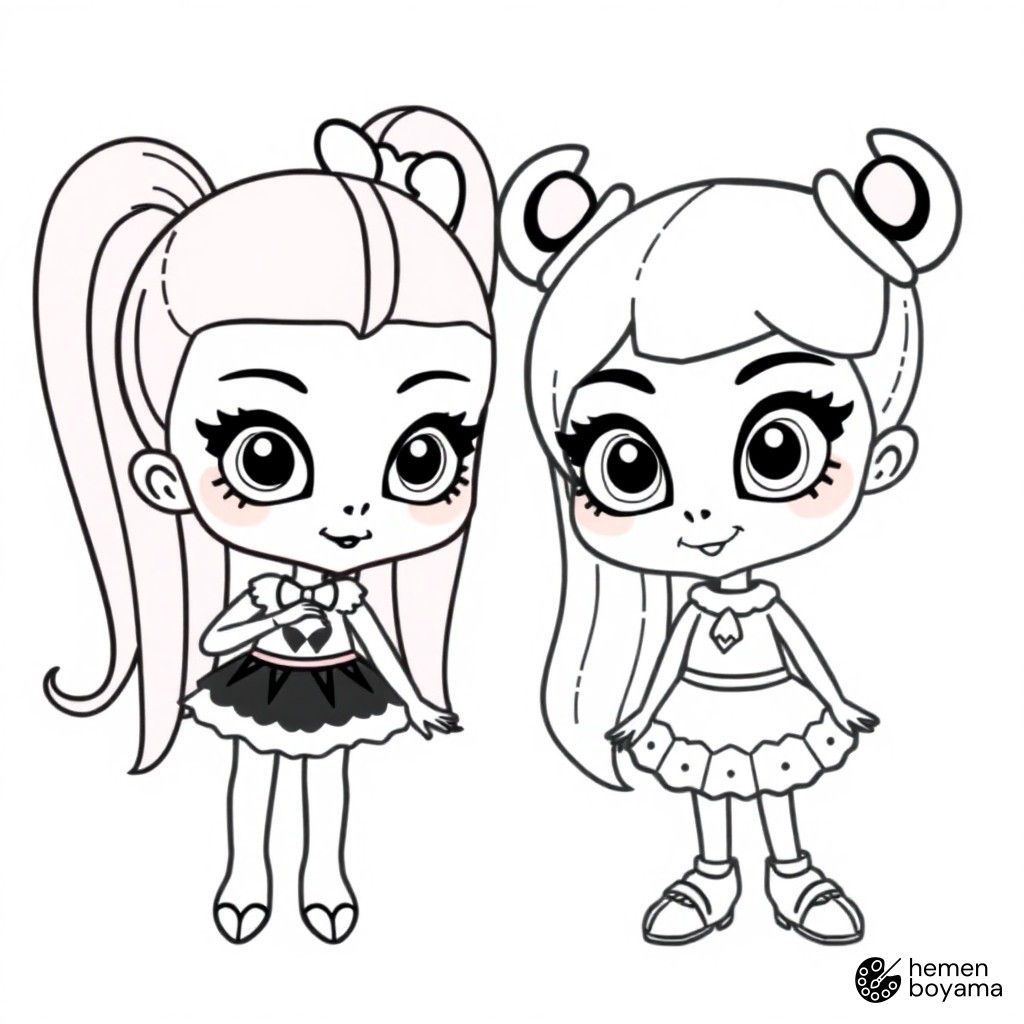 Monster High Günlüğü Boyama Sayfası