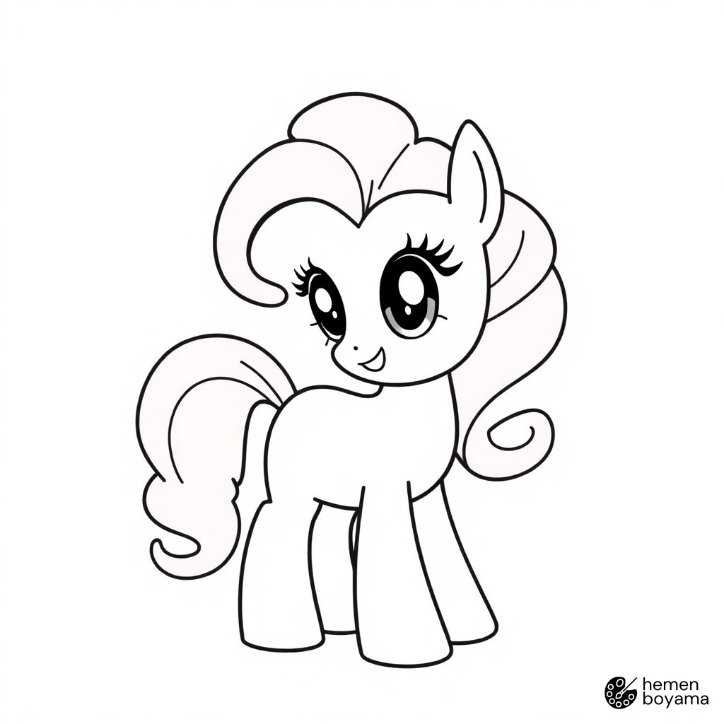 Pinkie Pie Boyama Sayfası