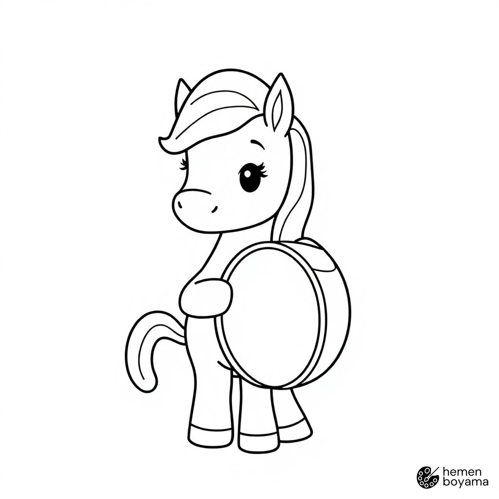 Pony Müzik Grubu Boyama Sayfası