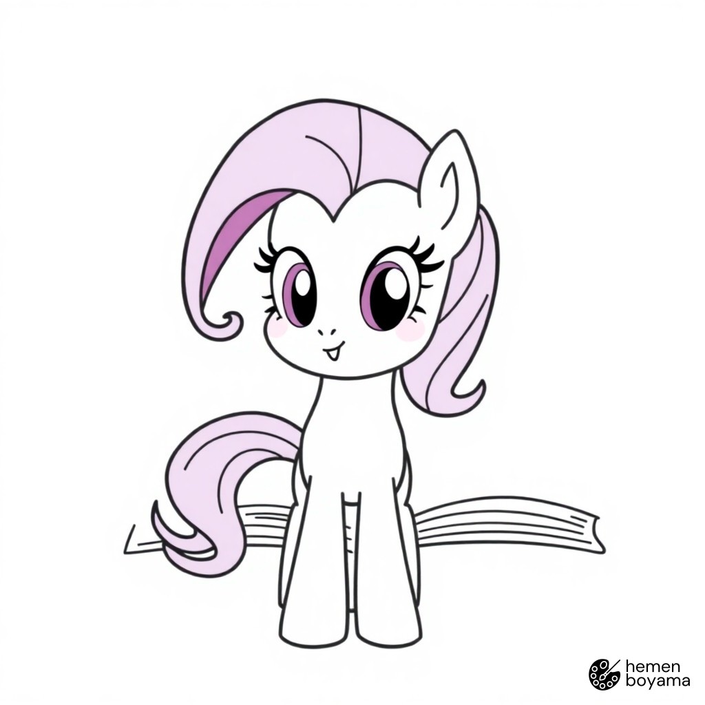 Twilight Sparkle Kitaplığı Boyama Sayfası