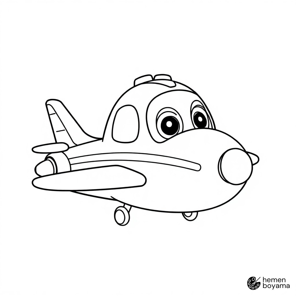 Air Patroller Uçağı Boyama Sayfası