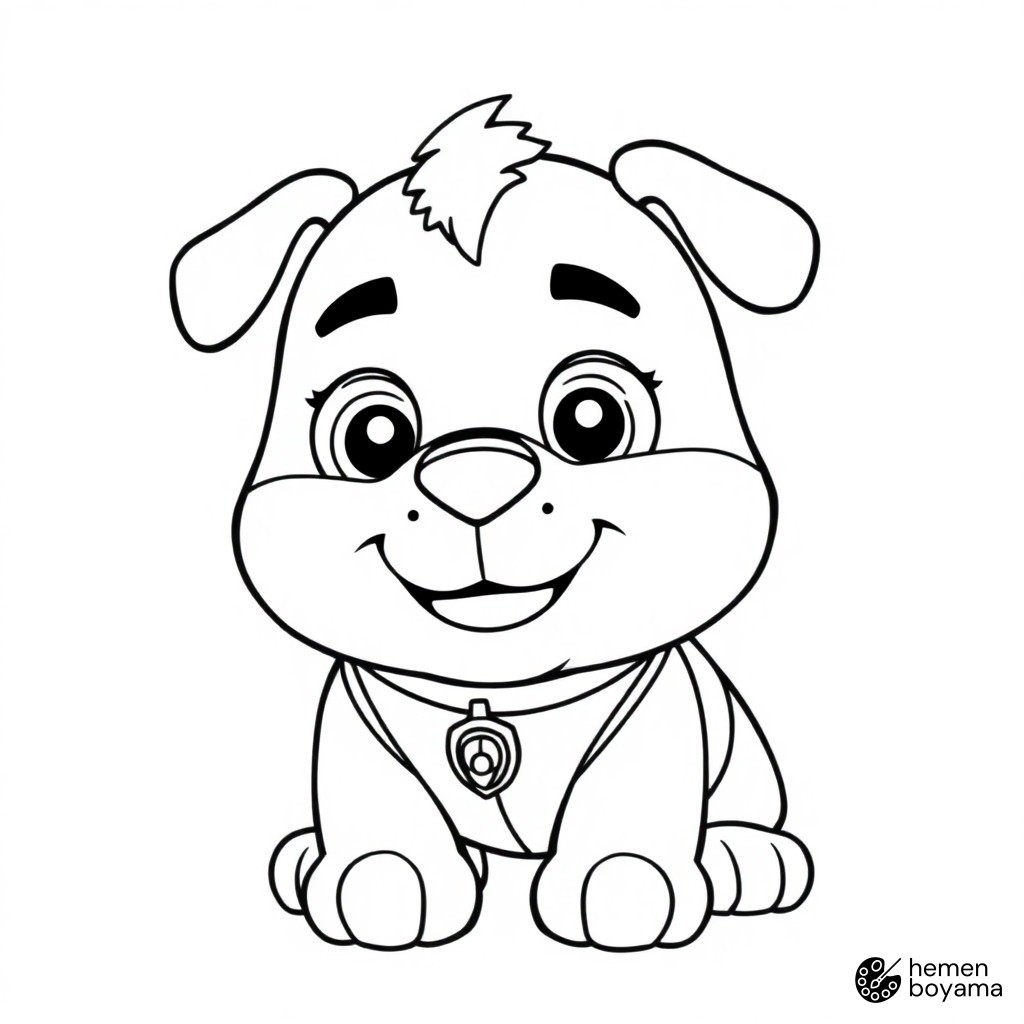 İnşaatçı Rubble Boyama Sayfası