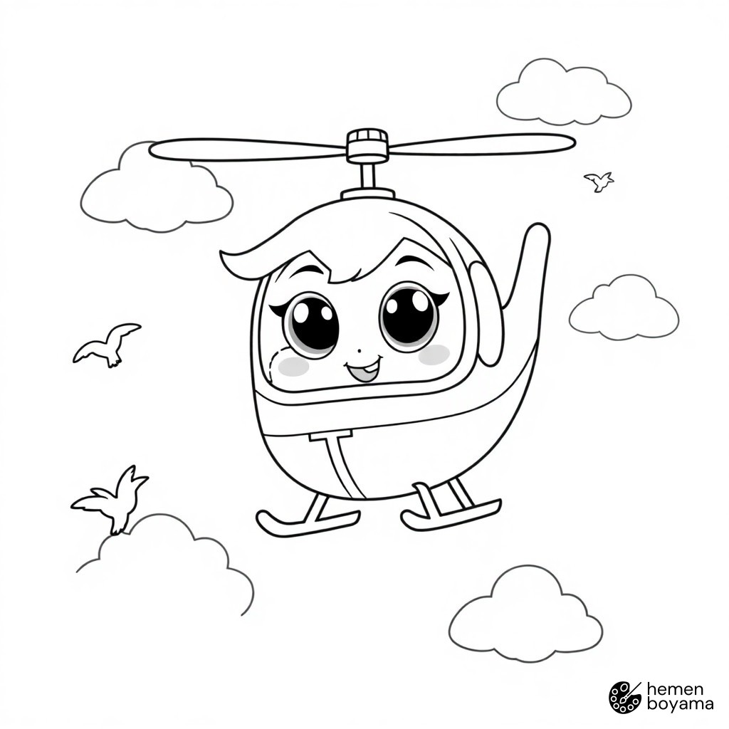 Pilot Skye Boyama Sayfası
