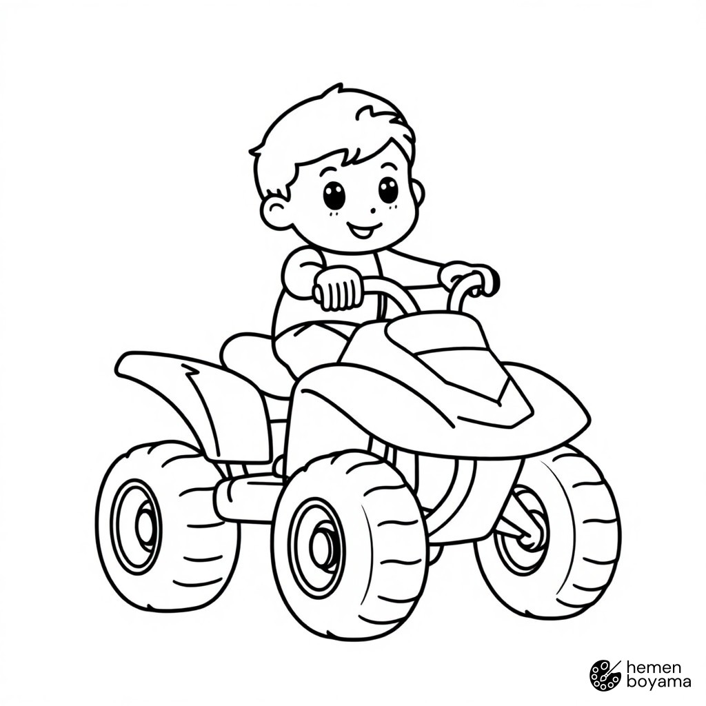 Ryder Atv Taşıtı Boyama Sayfası