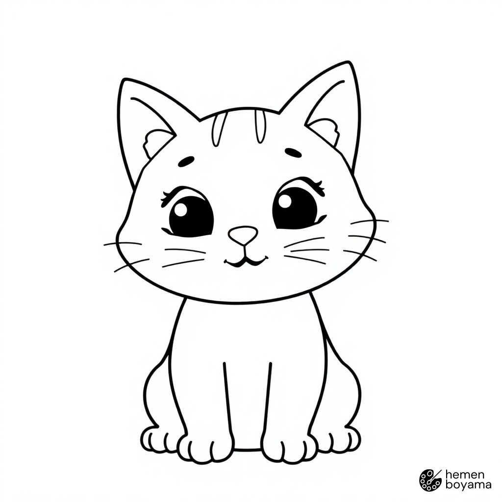 Kedi Azman Boyama Sayfası