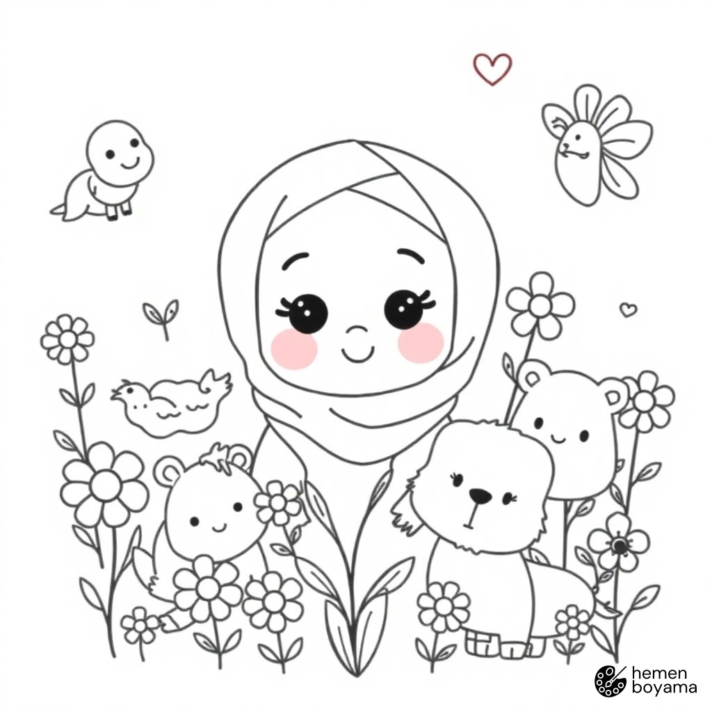 Ressam Şirin Boyama Sayfası
