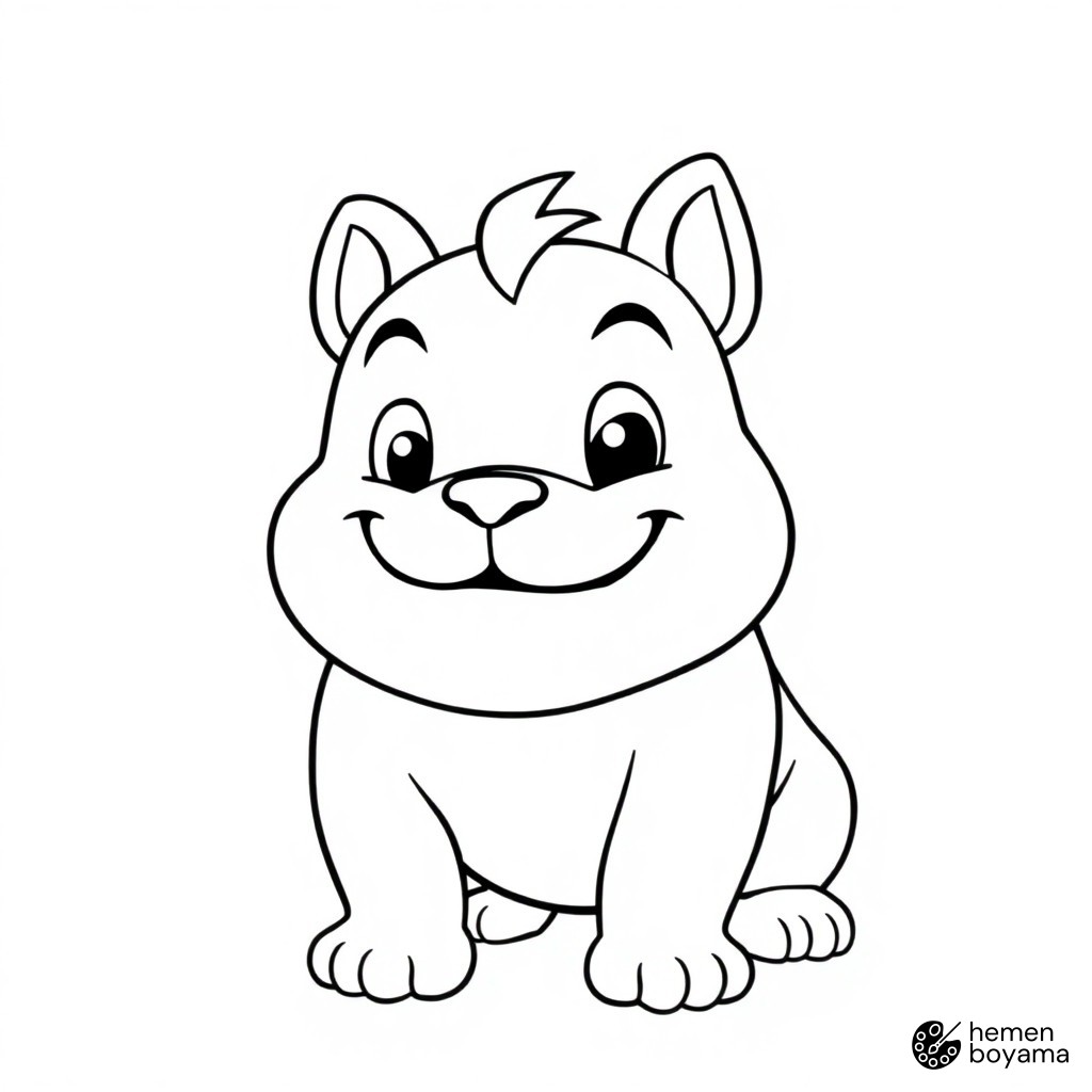 Köpek Spike Boyama Sayfası