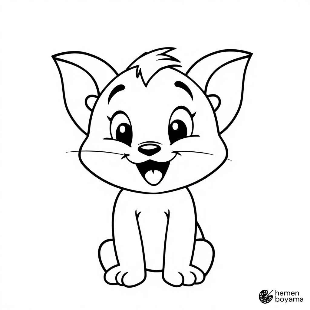 Yavru Tyke Boyama Sayfası