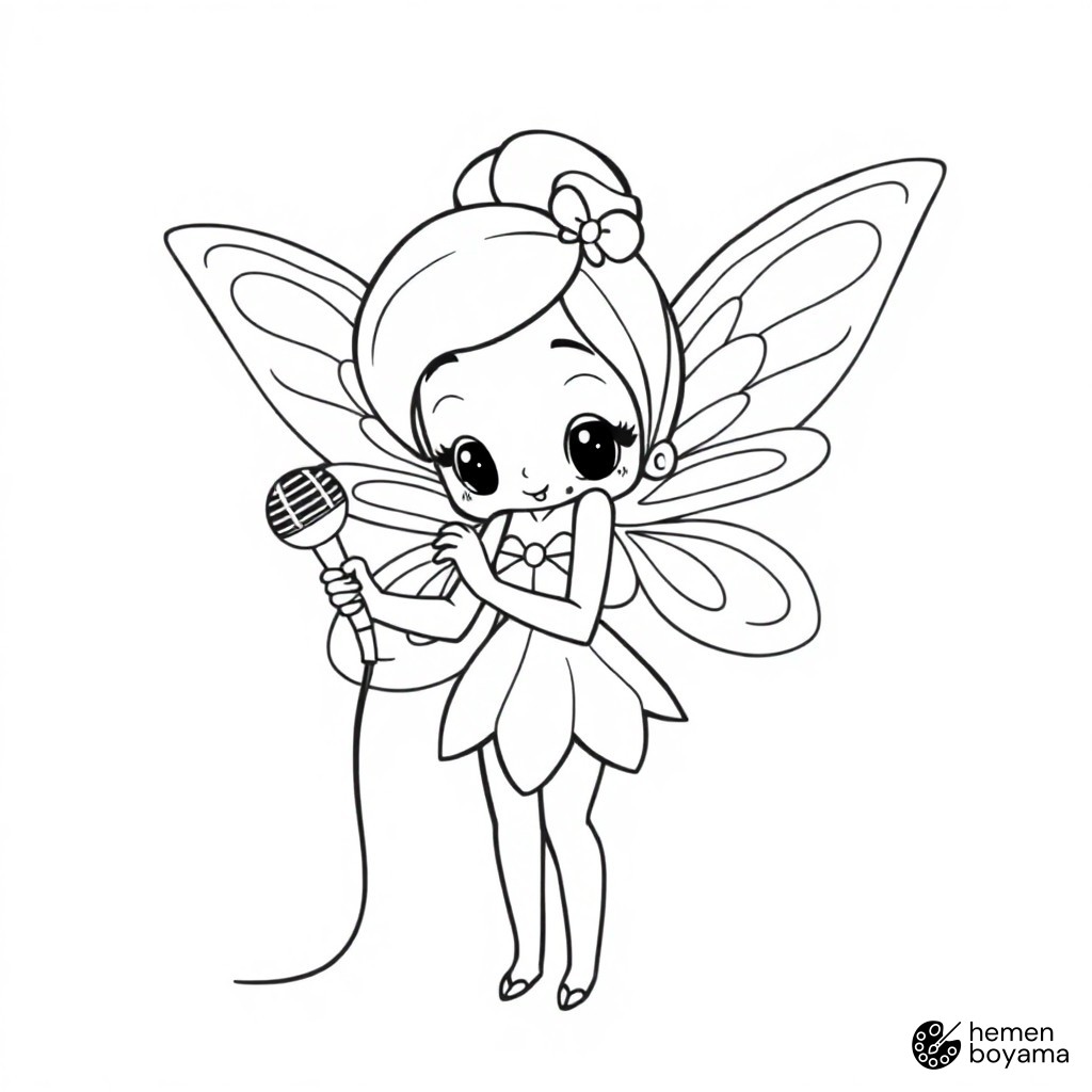 Winx Konser Sahnesi Boyama Sayfası