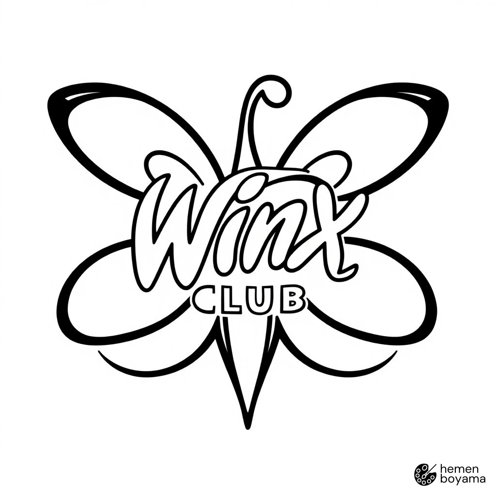 Winx Logosu Boyama Sayfası