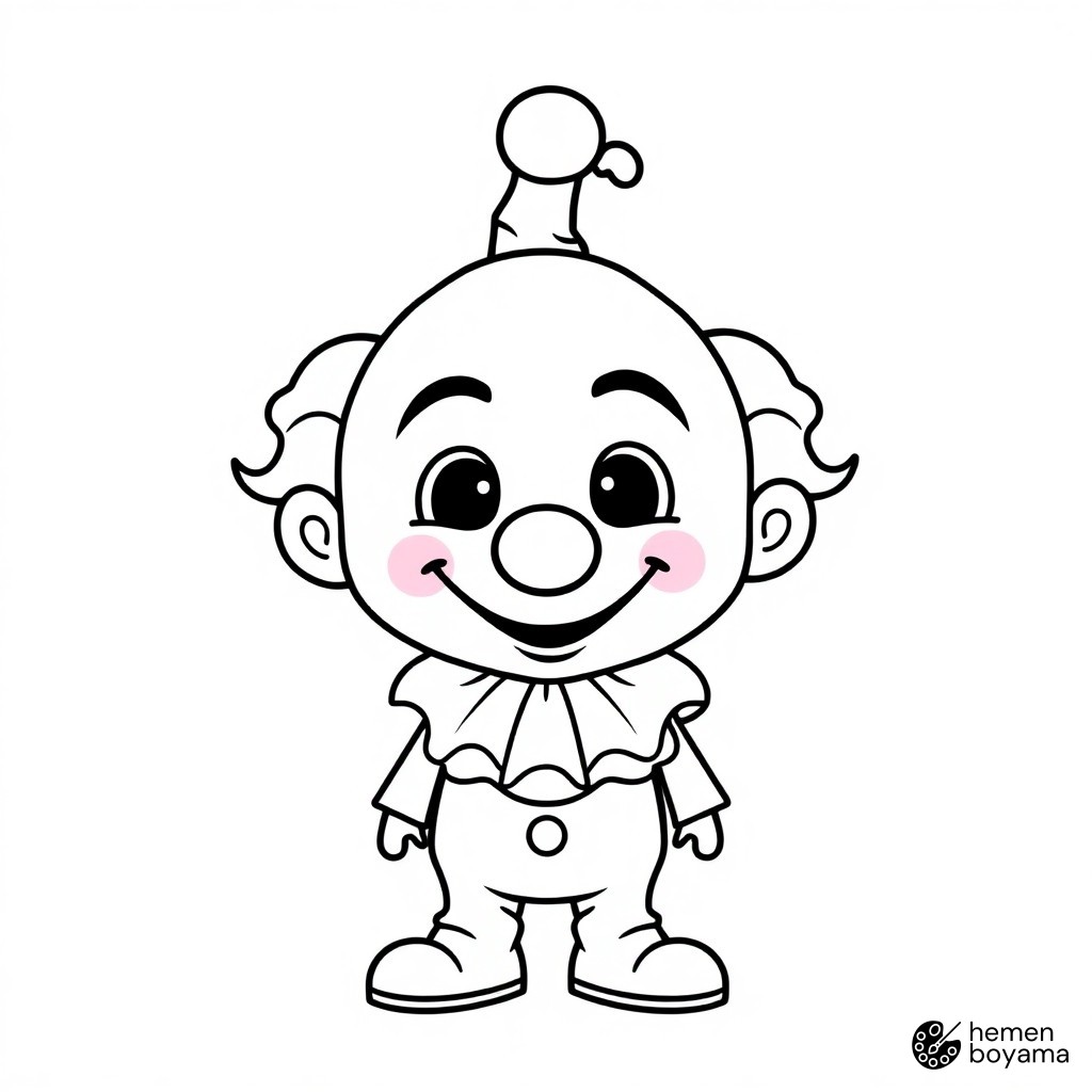 Kötü Şovmen Zombozo Boyama Sayfası
