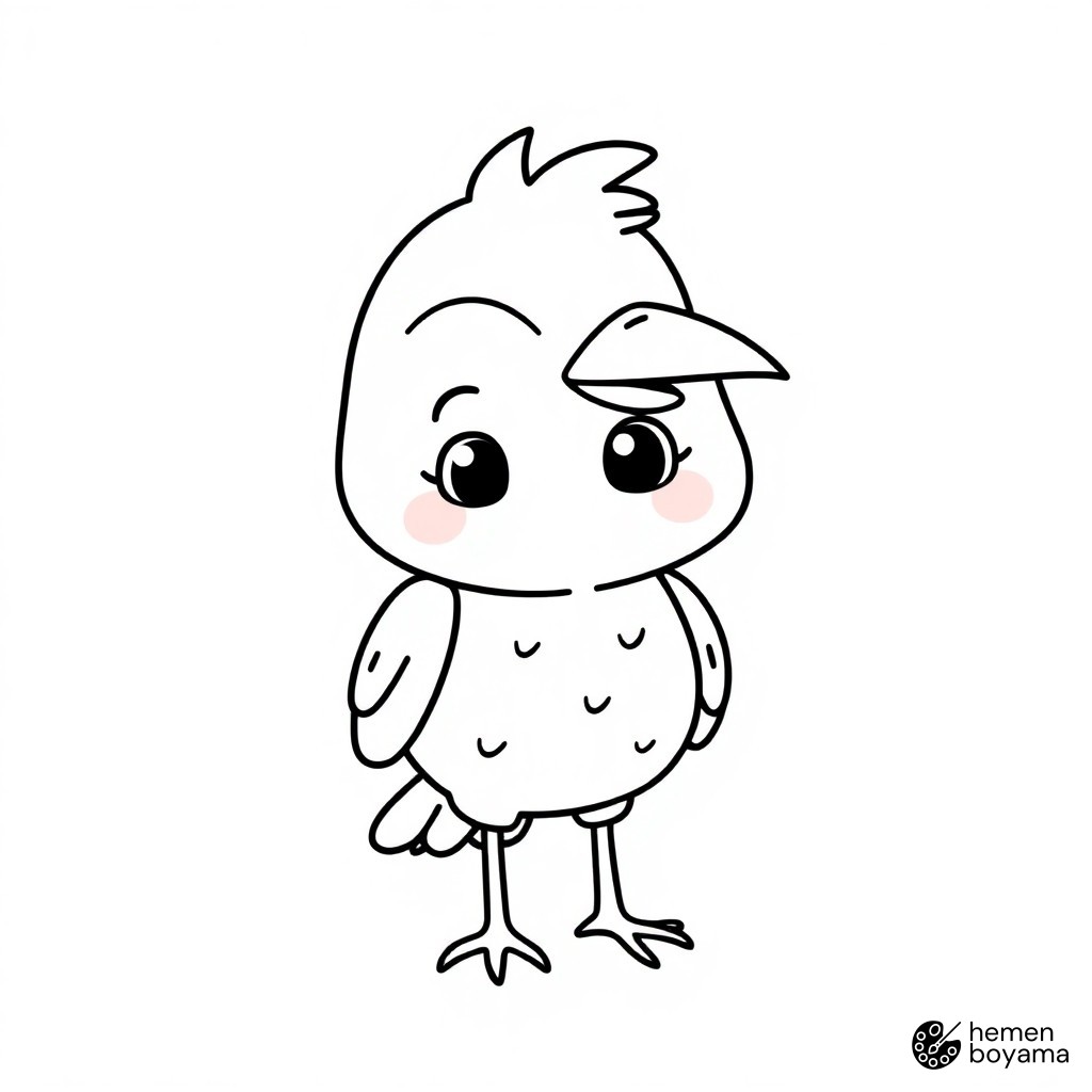 Anka Crow Boyama Sayfası