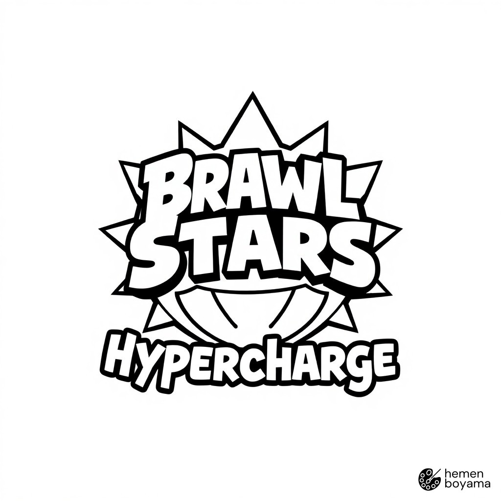 Hiperşarj Logosu Boyama Sayfası