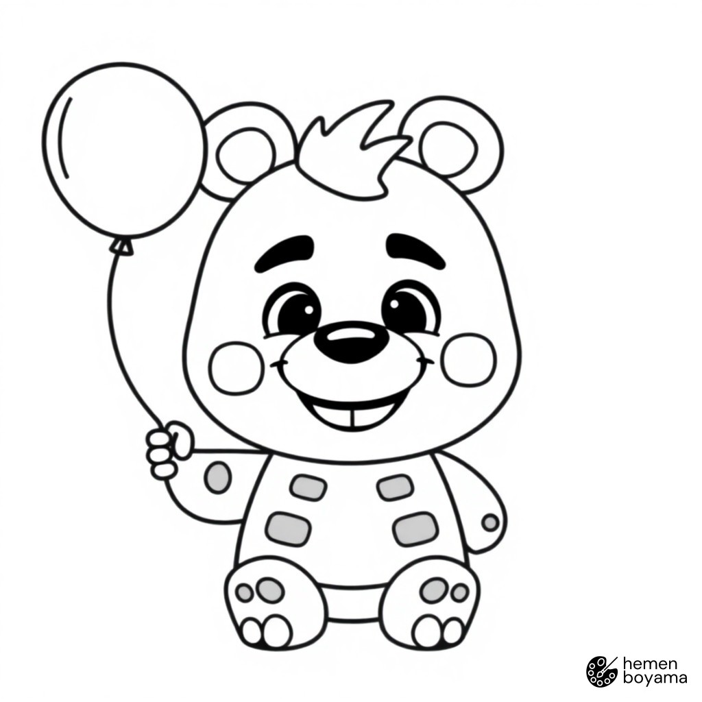 Büyük Freddy Festivali Boyama Sayfası