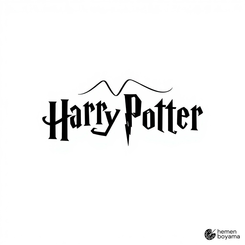 Harry Potter Logosu Boyama Sayfası