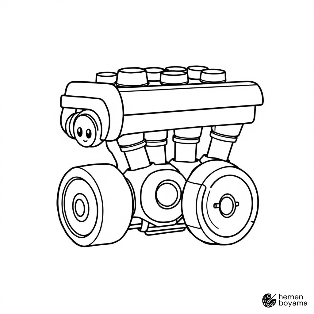 Krom Motor Detayı