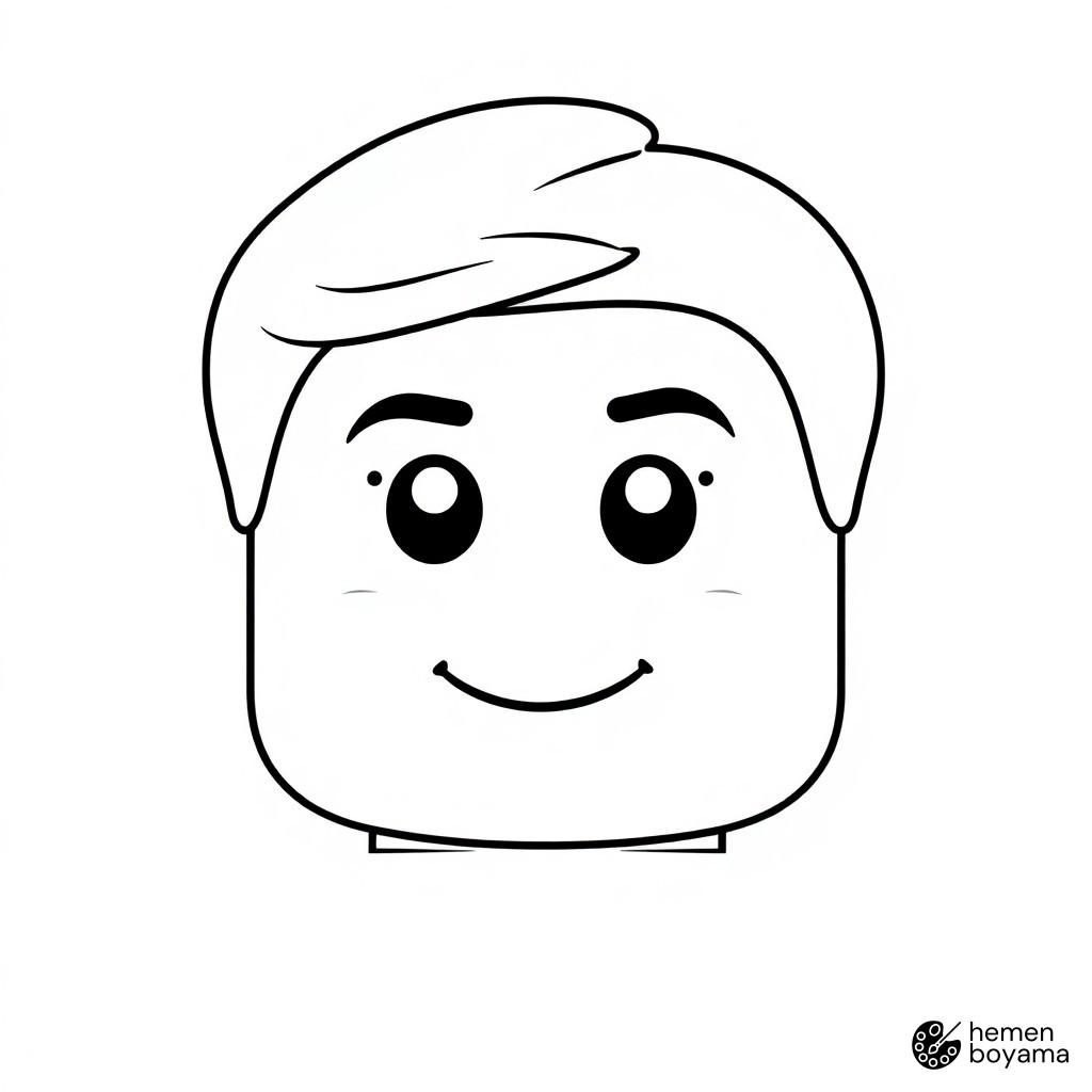 LEGO Figür Dünyası Boyama Sayfası