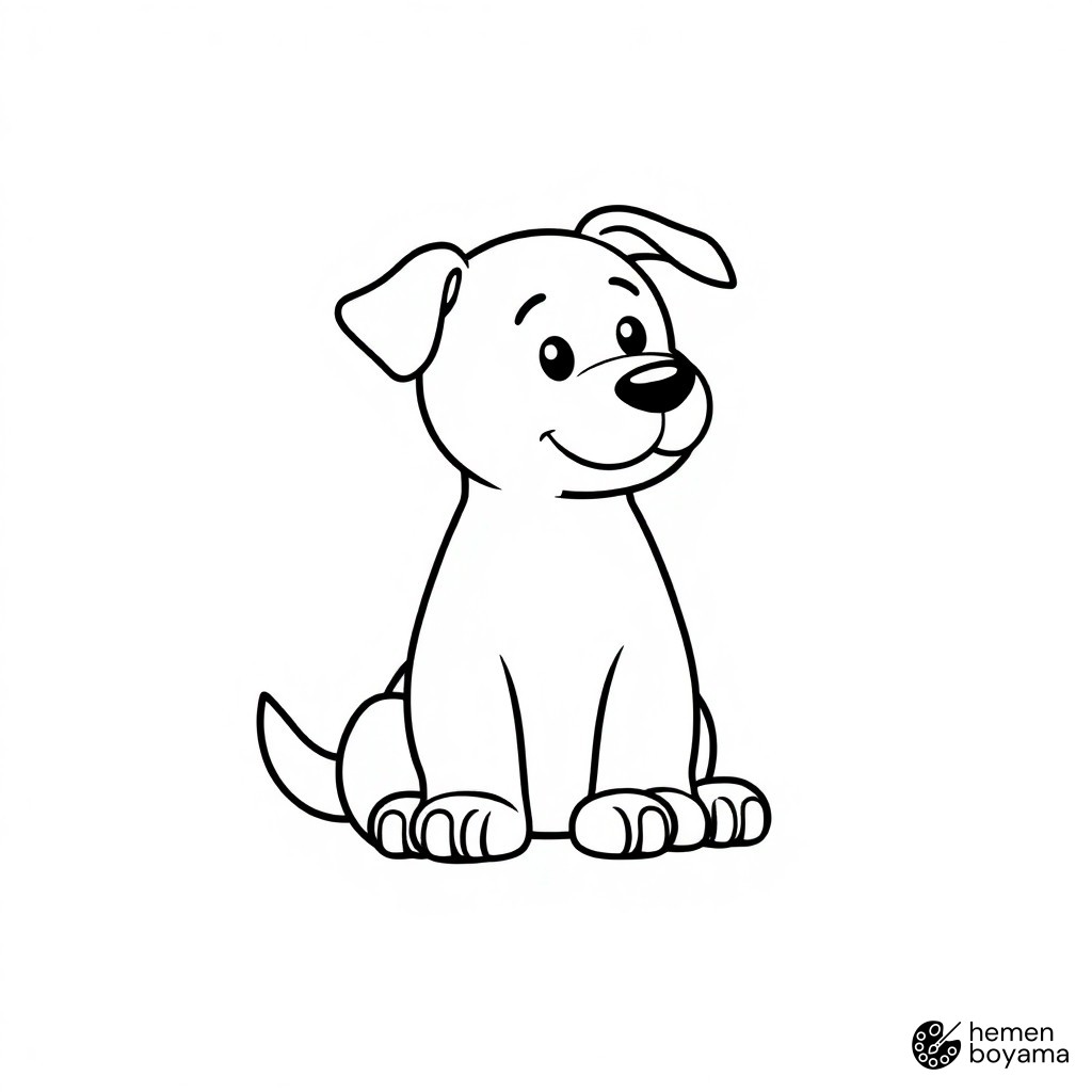 LEGO Köpek Figürü Boyama Sayfası