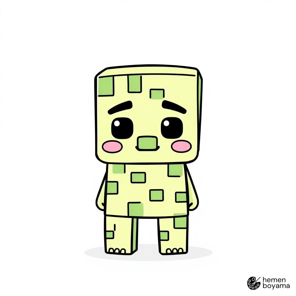 Creeper Patlaması Boyama Sayfası