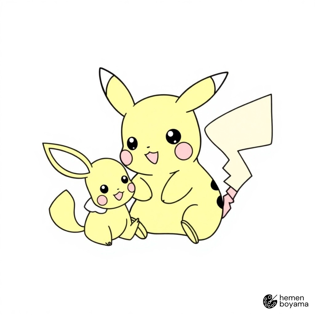 Büyük Pokémon Savaşı Boyama Sayfası