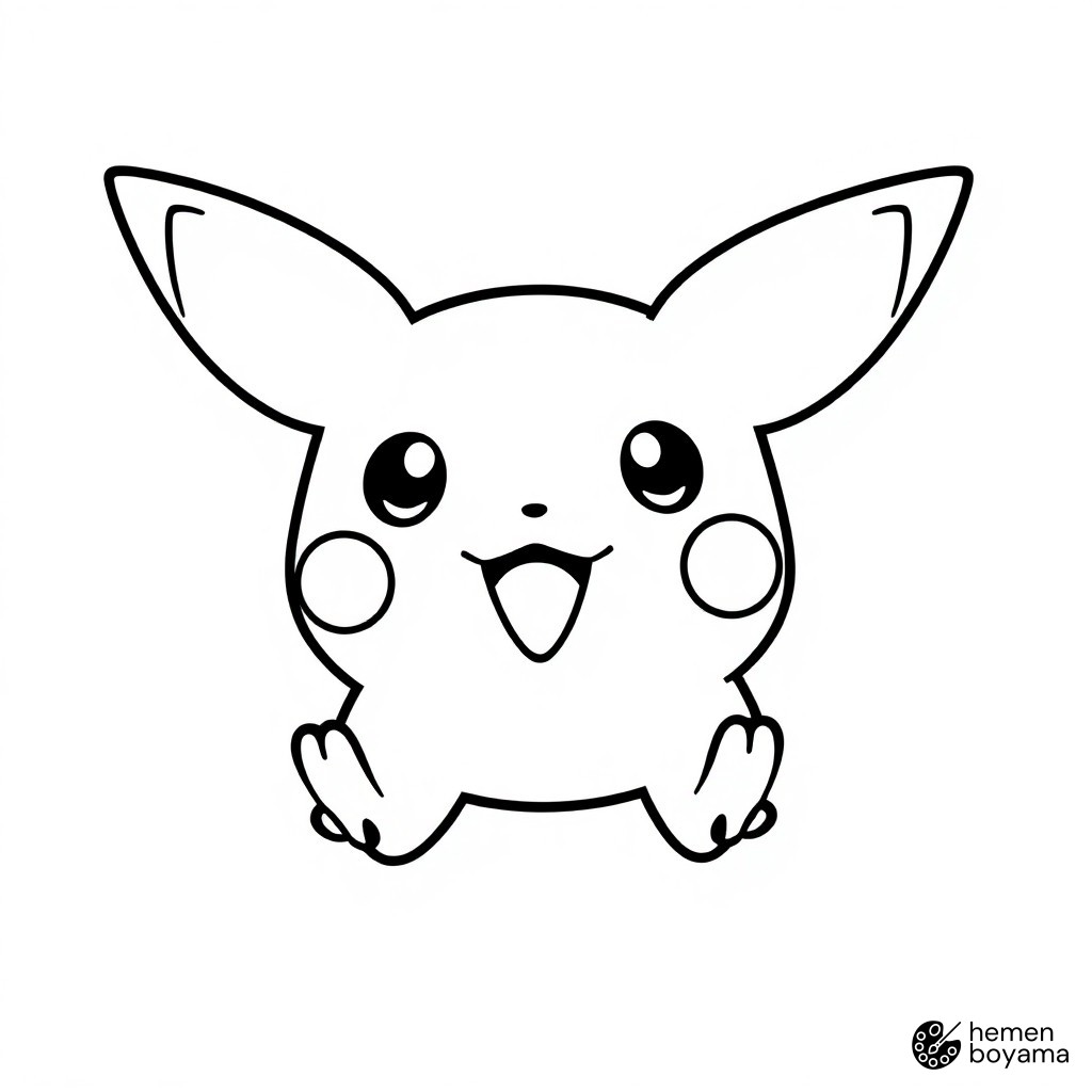 Pokémon Logosu Boyama Sayfası
