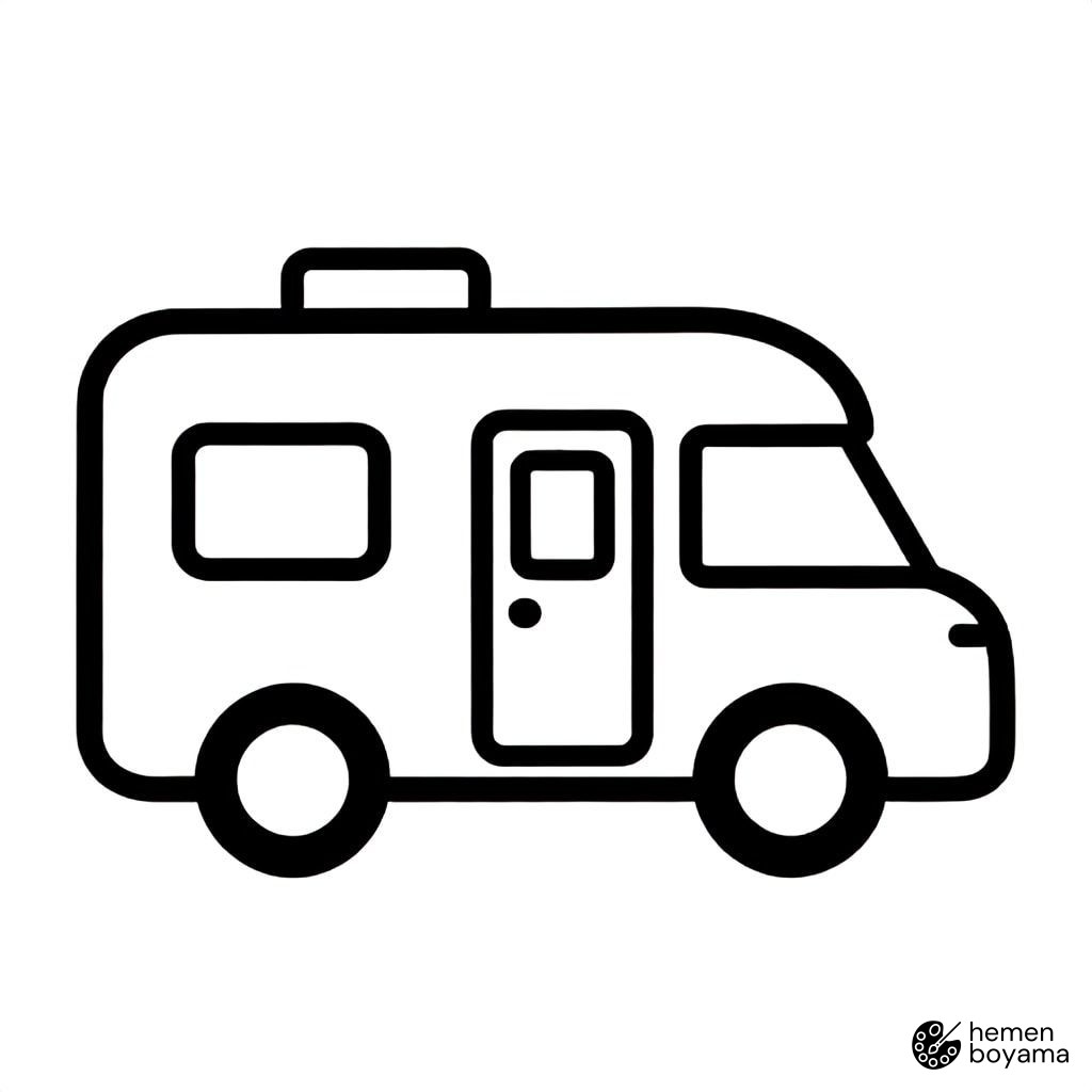Motokaravan Boyama Sayfası