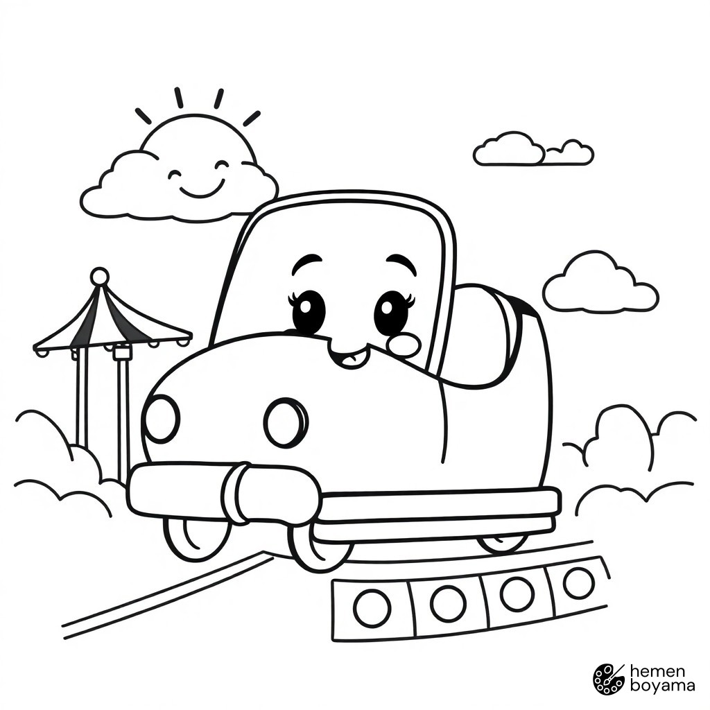 Dev Dalga Treni Boyama Sayfası