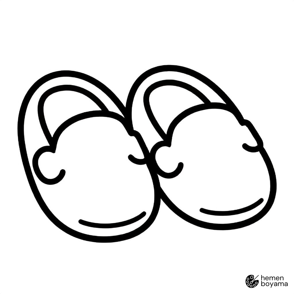 Loafer Ayakkabı Boyama Sayfası