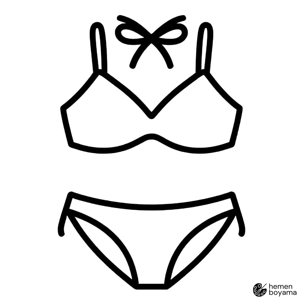 Bikini Boyama Sayfası