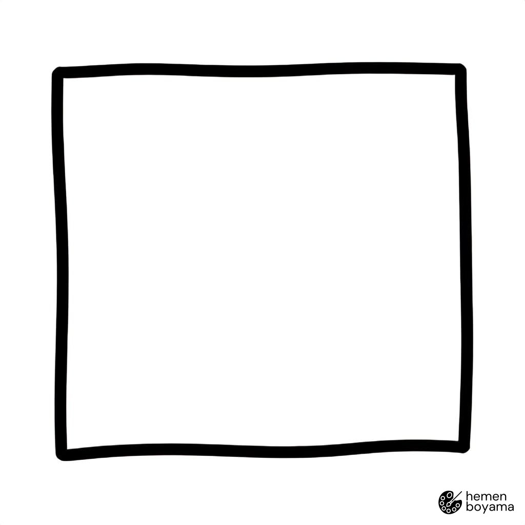 Not Kağıdı (Post-it) Boyama Sayfası