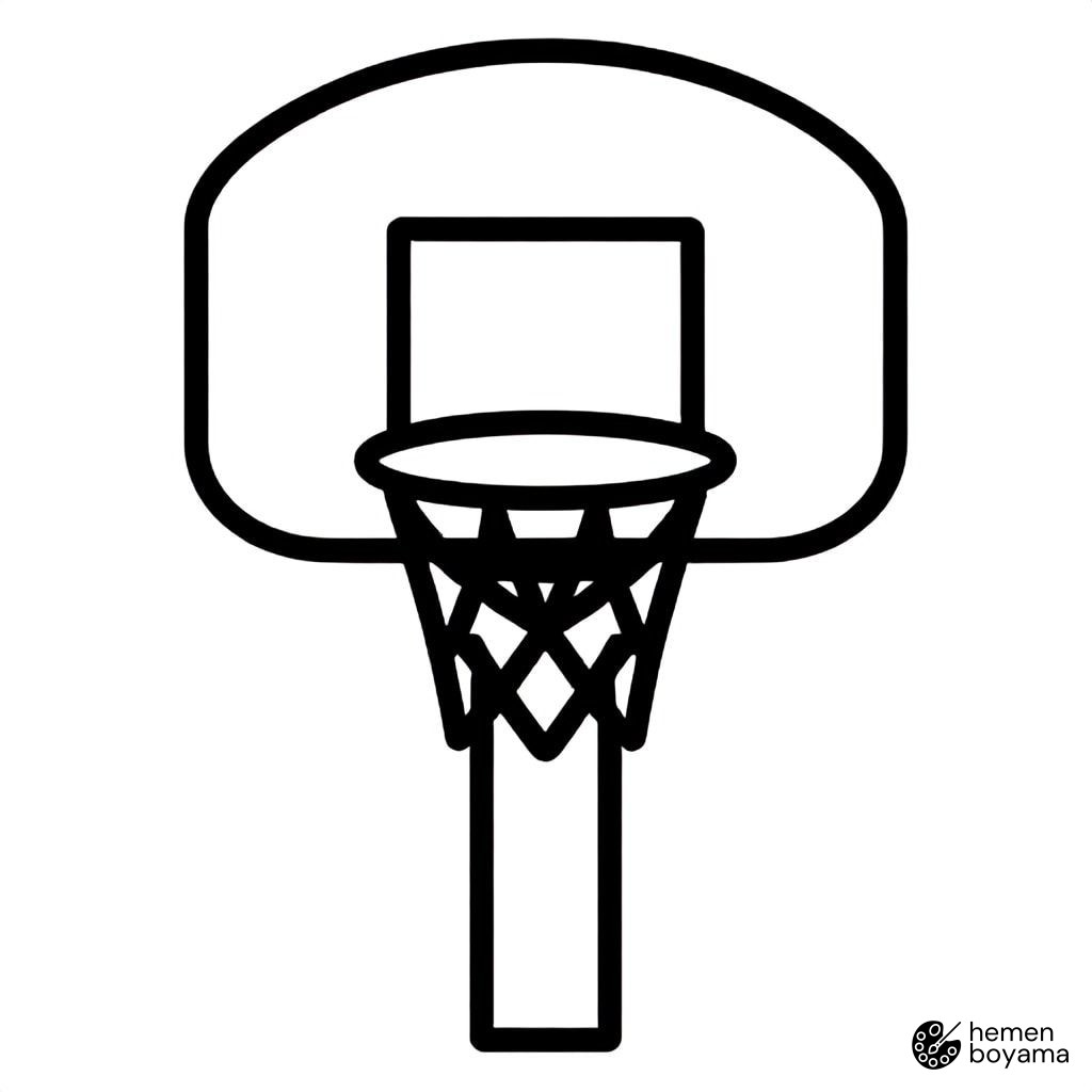 Basketbol Potası Boyama Sayfası