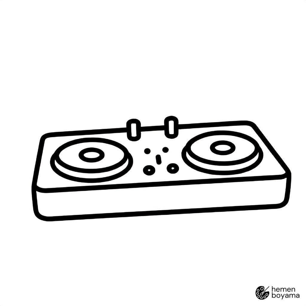 DJ Deck (Mikser) Boyama Sayfası
