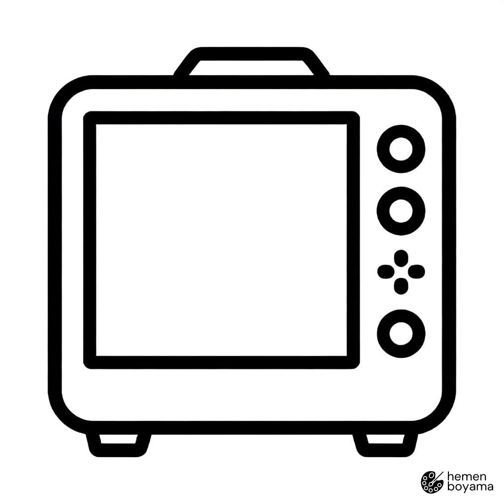 Oyuncu Bilgisayarı (Gaming PC) Boyama Sayfası