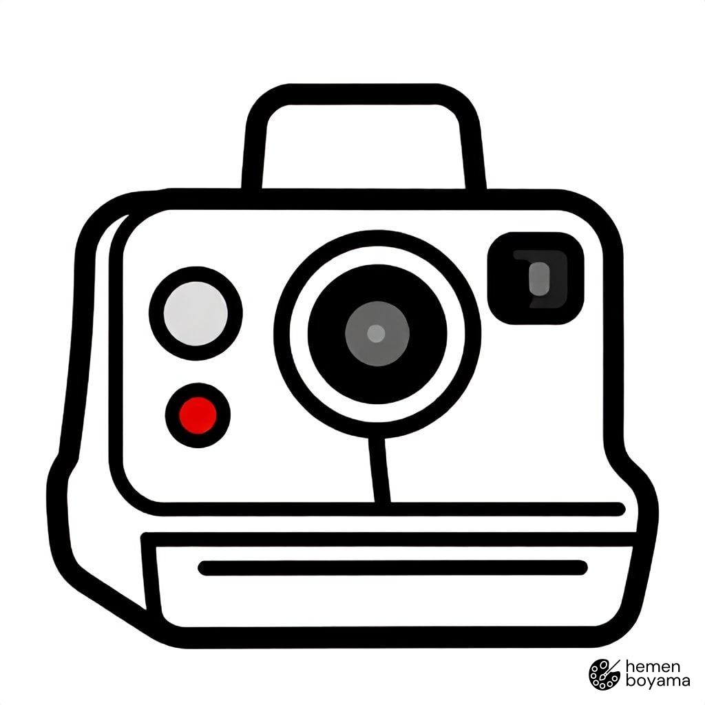 Polaroid Kamera Boyama Sayfası