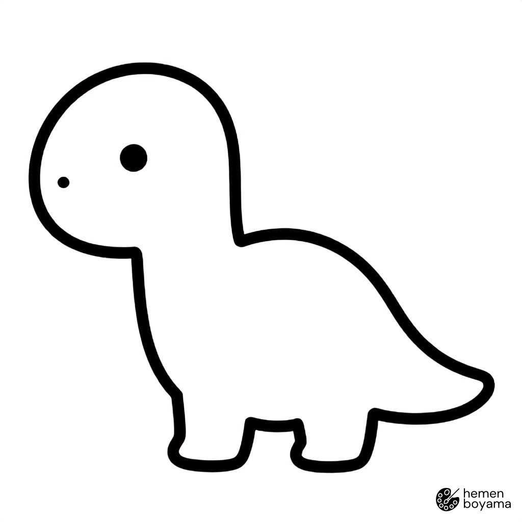 Dinozor Boyama Sayfası